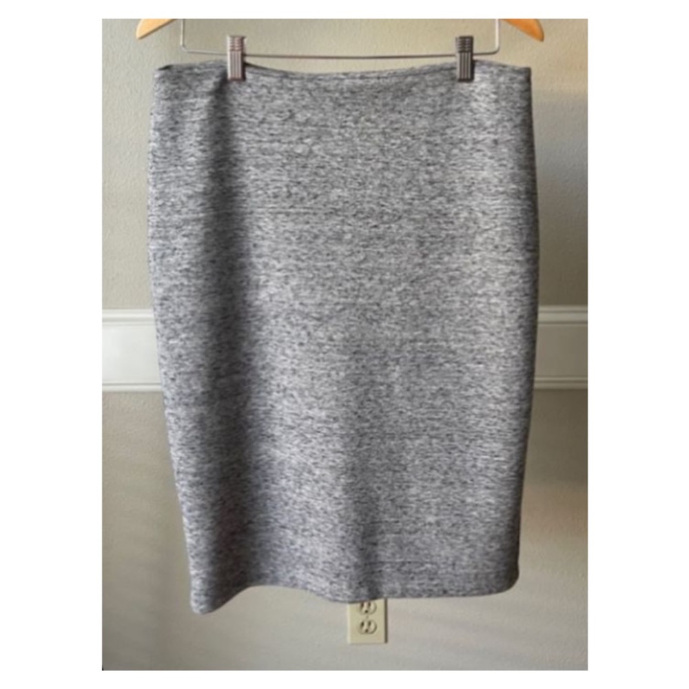 H&M Heather Grey Knit Pencil Skirt